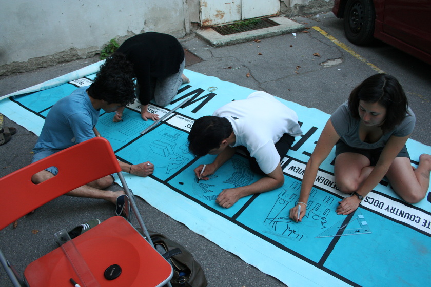 Création des pictogrammes Photo: Refugee Protest Vienna