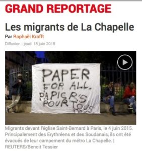 rfi Grand Reportage La Chappelle
