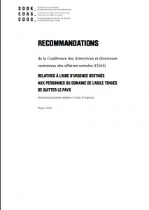 Recommandations CDAS