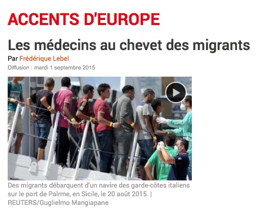 rfi medecins au chevet des migrants